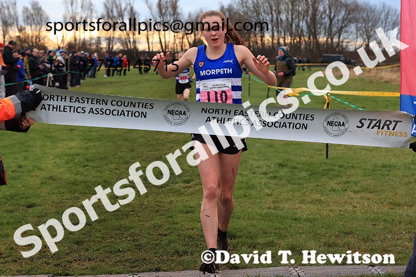 Senior womens 2024 NECAA Cross Country Champs., Temple Park, South Shields. Photo: David T. Hewitson/Sports for All Pics